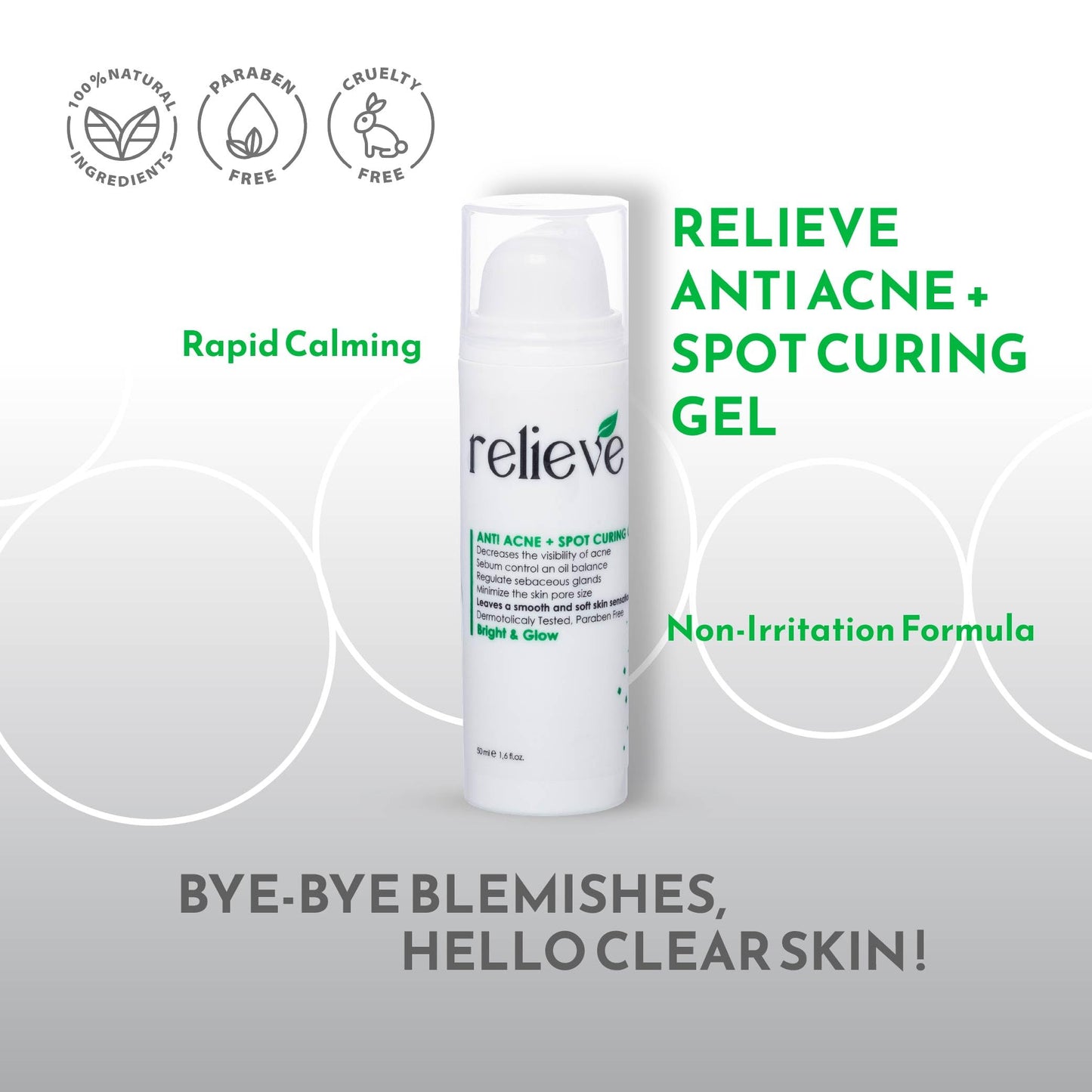 Relieve Fast Action Anti Acne Gel - 50 ML
