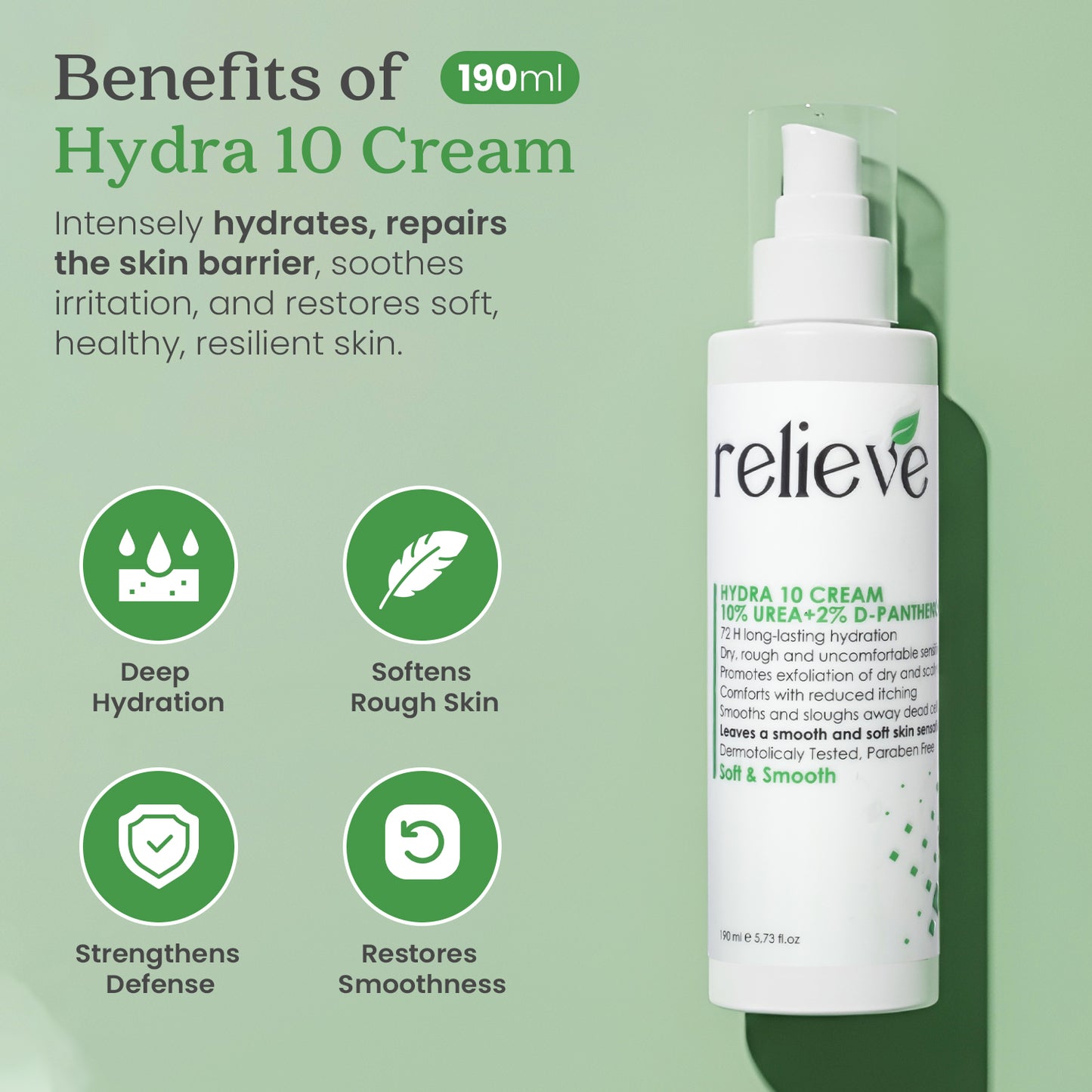 Relieve Hydra 10 Cream – 200 ML